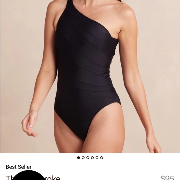 Summersalt Sidestroke NEW WITH TAGS Black One-Shoulder Swimsuit - Picture 3 of 3